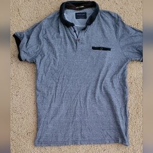 Denim & Flower Navy and White Patterned Shirt